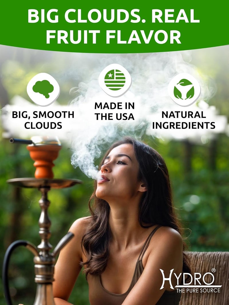 Hydro Hookah Flavors Bundle – Tobacco Free & Nicotine Free Shisha Arctic Lychee, Cola, Bubble Gum, Banana, and Molly Mint – Natural, Long-Lasting, Smooth Taste, 50-Gram Packs (Pack of 5) - Image 2